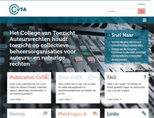 Tablet Screenshot of cvta.nl